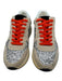 White Raven Shoe Size 7 Silver & Multi Synthetic Lace Up Platform Glitter Shoes Silver & Multi / 7