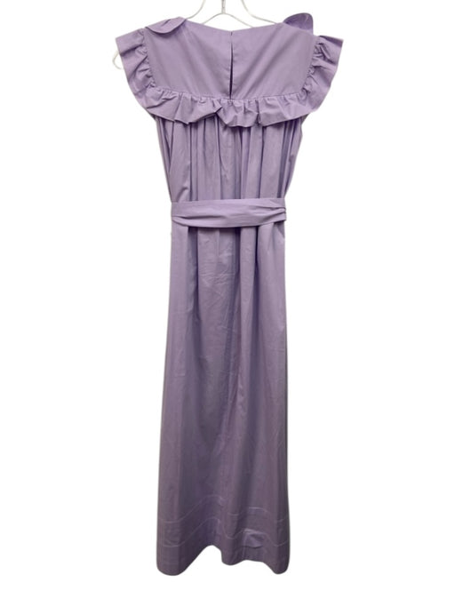 Vivetta Size Est M Purple No Fabric Tag Tie Belt Sleeveless Keyhole Back Dress Purple / Est M
