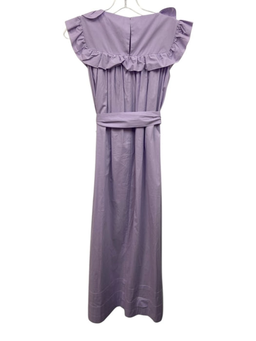 Vivetta Size Est M Purple No Fabric Tag Tie Belt Sleeveless Keyhole Back Dress Purple / Est M