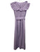 Vivetta Size Est M Purple No Fabric Tag Tie Belt Sleeveless Keyhole Back Dress Purple / Est M