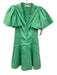 Jonathan Simkhai Size XS Green Cotton Blend V Neck Button Front Mini Dress Green / XS