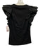 Veronica Beard Size XS Black Cotton Blend Sleeveless V Neck Ribbed Top Black / XS