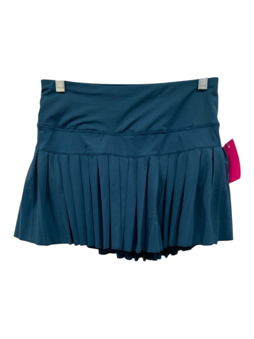 Goldhinge Size M Dark Teal Synthetic Athletic Pleat Skirt Dark Teal / M