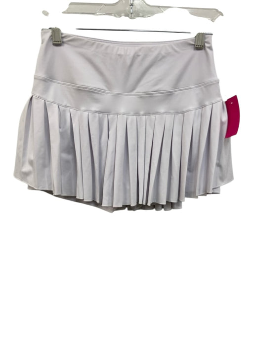 Goldhinge Size M White Synthetic Athletic Pleat Skirt White / M