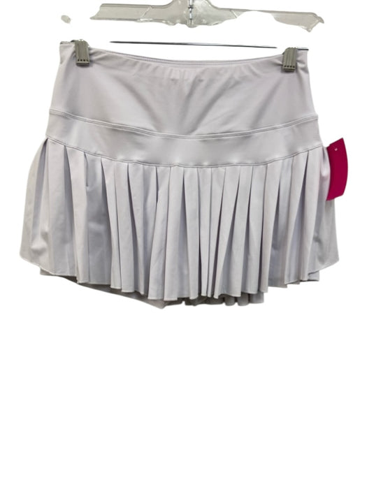 Goldhinge Size M White Synthetic Athletic Pleat Skirt White / M