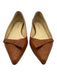 Sarah Flint Shoe Size 36.5 Brown Leather Bow Pointed Toe Flats Brown / 36.5