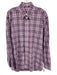 Burberry Size M Purple & Black Cotton Novacheck Button Up Long Sleeve Shirt Purple & Black / M