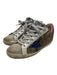 Golden Goose Shoe Size 37 Beige, Brown & Blue Leather Upper Suede Sneakers Beige, Brown & Blue / 37