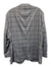 Johnnie O Gray & Blue Polyester Plaid 2 Button Men's Blazer Gray & Blue / 44r