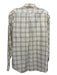 Burberry Size L Beige & Tan Print Cotton Plaid Button Down Long Sleeve Shirt L