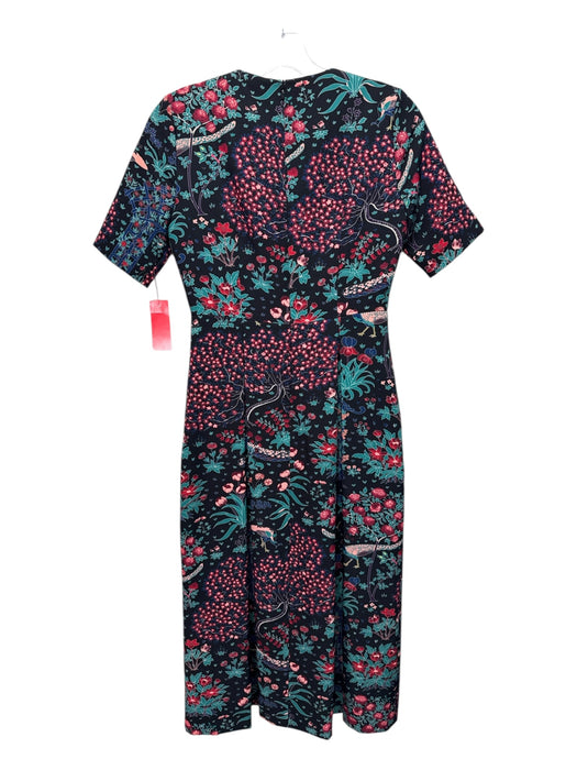 Tuckernuck Size XS Black, Blue, Red Polyester Blend Short Sleeve Maxi Dress Black, Blue, Red / XS