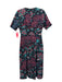 Tuckernuck Size XS Black, Blue, Red Polyester Blend Short Sleeve Maxi Dress Black, Blue, Red / XS