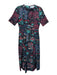 Tuckernuck Size XS Black, Blue, Red Polyester Blend Short Sleeve Maxi Dress Black, Blue, Red / XS