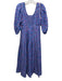 Love Shack Fancy Size 2 Blue, Green, Orange Cotton Long puff sleeve Floral Dress Blue, Green, Orange / 2