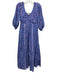Love Shack Fancy Size 2 Blue, Green, Orange Cotton Long puff sleeve Floral Dress Blue, Green, Orange / 2