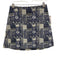 Julia Amory Size XS Blue, Yellow, Black Cotton Back Zip Mixed Print Mini Skirt Blue, Yellow, Black / XS