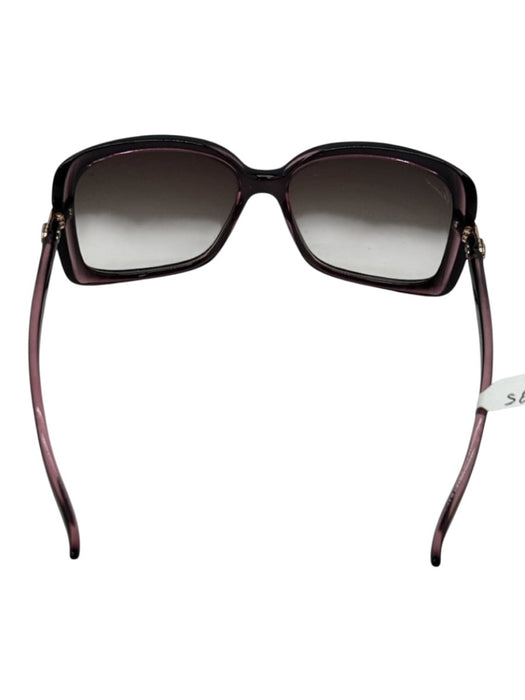 Gucci Purple Acetate Gradient Lens Rectangle Sunglasses Purple