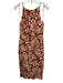 Banana Republic Factory Size 6 Cream & Brown Linen Blend Botanical Print Dress Cream & Brown / 6