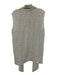 Lafayette 148 Size Medium Light Gray Linen Sleeveless Fringe Edging Cardigan Light Gray / Medium