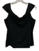 Theory Size Large Black Polyamide Blend Off Shoulder Fold Over Top Black / Large