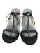 Stella McCartney Shoe Size 38.5 Black Faux Leather Toe Strap T Strap Sandals Black / 38.5