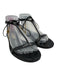 Stella McCartney Shoe Size 38.5 Black Faux Leather Toe Strap T Strap Sandals Black / 38.5