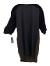 Ter Et Bantine Size 42 Brown, Gray & Black Wool & Viscose Blend Tunic Dress Brown, Gray & Black / 42