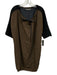 Ter Et Bantine Size 42 Brown, Gray & Black Wool & Viscose Blend Tunic Dress Brown, Gray & Black / 42