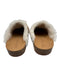 Jenni Kayne Shoe Size 39 Tan & White Suede Cork Sole Fur Lined Slip On Slippers Tan & White / 39