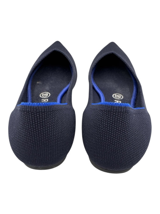 Rothy's Shoe Size 8.5 Navy Blue textile upper Knit Pointed Toe Flats Navy Blue / 8.5