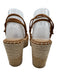 Veronica Beard Shoe Size 8 Brown & Beige Suede Jute Strappy Platform Wedges Brown & Beige / 8