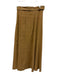 Veronica Beard Size 2 Light Brown Linen & Viscose Side Zip Belt Midi Skirt Light Brown / 2