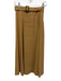Veronica Beard Size 2 Light Brown Linen & Viscose Side Zip Belt Midi Skirt Light Brown / 2