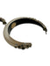 Alexis Bittar Champagne & Silver Lucite Rhinestone Hoop Post Back Earrings Champagne & Silver