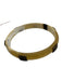 Whitney Rooker Beige & Silver Horn Pave Diamonds Bangle Bracelet Beige & Silver