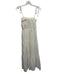 Elan Size Small White Spaghetti Strap smocked Elastic Waist Tiered Dress White / Small