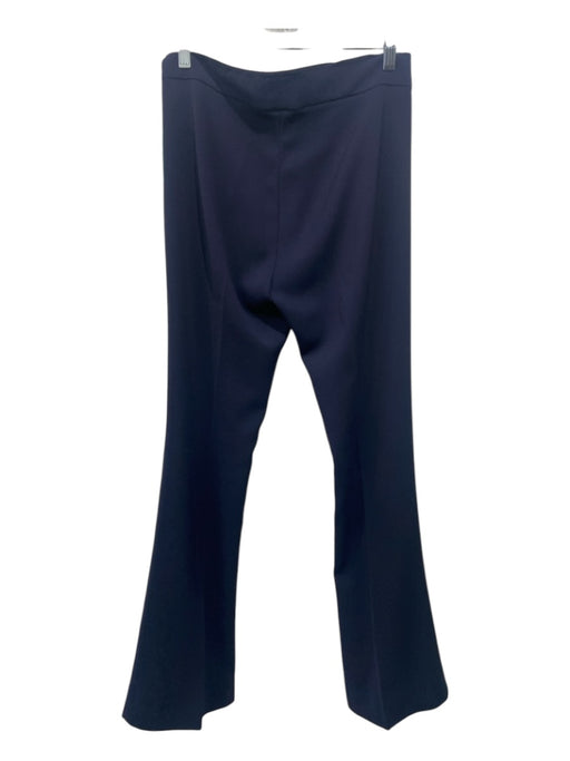 Avenue Montaigne Size 6 Navy Blue Rayon & Polyester Elastic Waist Wide Leg Pants Navy Blue / 6