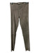 Alice + Olivia Size 8 Gray Suede Lamb Leather Front Zip Elastic Waist Pants Gray / 8