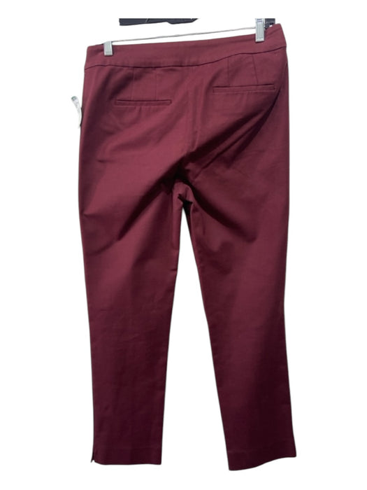 Boden Size 6R Burgundy Red Cotton Low Rise Crop Straight Pants Burgundy Red / 6R