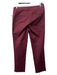 Boden Size 6R Burgundy Red Cotton Low Rise Crop Straight Pants Burgundy Red / 6R