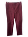 Boden Size 6R Burgundy Red Cotton Low Rise Crop Straight Pants Burgundy Red / 6R