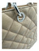 Chanel Beige Leather Quilted Logo Shoulder Bag Bag Beige / Medium