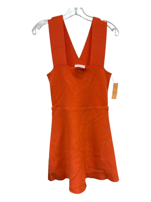 A.L.C. Size Medium Orange Rayon Blend Sleeveless Circle Dress Orange / Medium