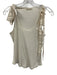 Ulla Johnson Size S Cream Cotton Ribbed Knit Scoop Neck Sleeveless Top Cream / S