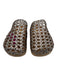 Macarena Shoe Size 7.5 Silver Leather Upper Round Toe Woven Slide Clog Flats Silver / 7.5