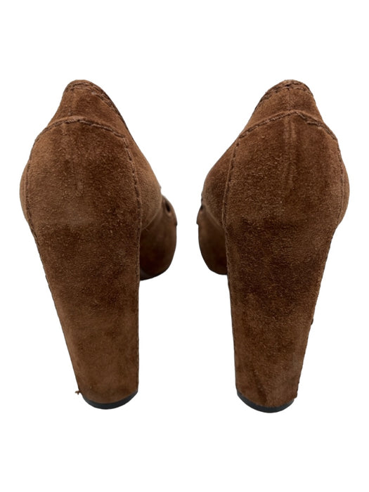 Celine Shoe Size 37 Brown Suede Tassels Almond Toe Pumps Brown / 37