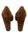 Celine Shoe Size 37 Brown Suede Tassels Almond Toe Pumps Brown / 37