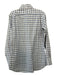 Thom Browne Size 2 White & Blue Cotton Plaid Button Down Men's Long Sleeve Shirt 2