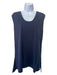 The Row Size L Navy Modal Blend Scoop Neck Sleeveless Seam Detail Top Navy / L