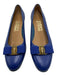 Salvatore Ferragamo Shoe Size 8 Cobalt Blue Leather Almond Toe Bow Pumps Cobalt Blue / 8